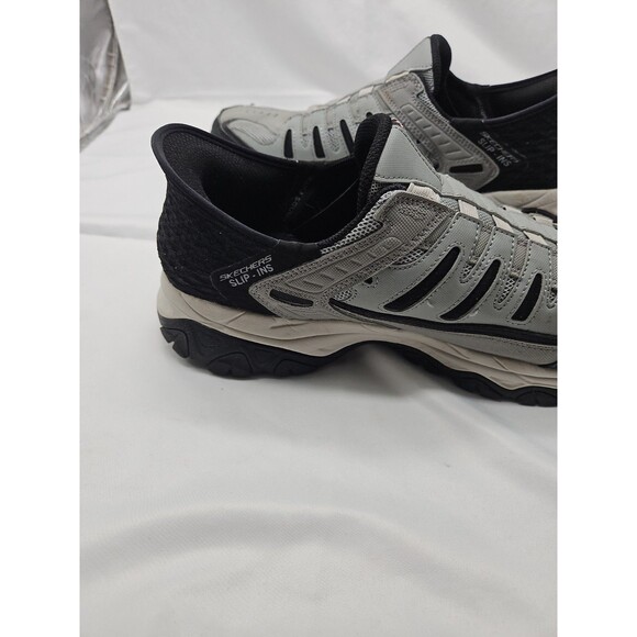 Skechers Slip Ins After Burn Ridgeburn Shoes Gray Mens Size 12 main image 8